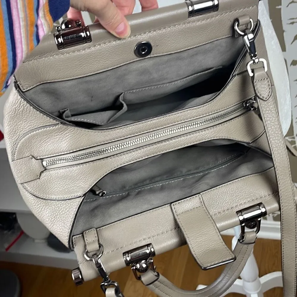 Vince Camuto Carla Grey Multi Snake Satchel